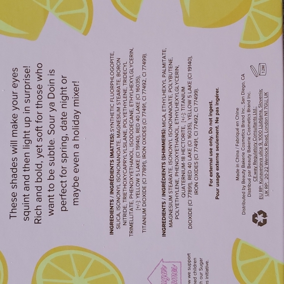 Beauty Bakerie SOUR YA  DOIN? 9 Shades Eyeshadow Palette Metallic Earthy - Picture 5 of 7